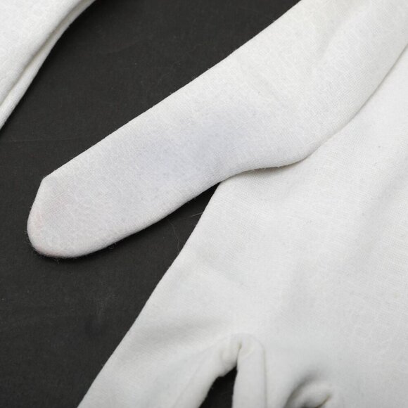 Vintage Max Mayer's Fashion Gloves 1950s White Stretch Czechoslovakia MCM - Picture 9 of 14
